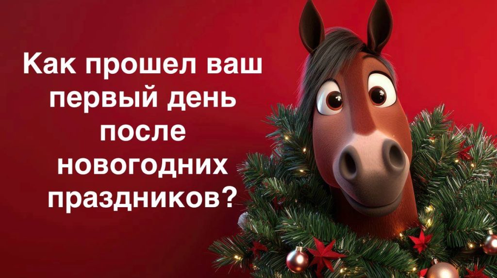 Как прошел ваш первый день после новогодних праздников?