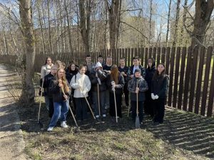 Студенты Подмосковного политехнического колледжа вышли на Всероссийский субботник